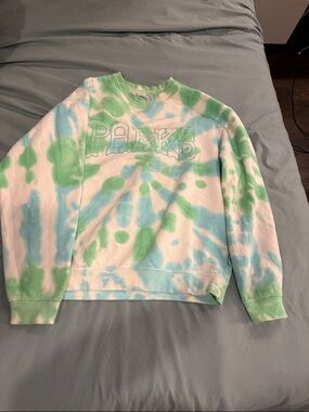 Parks Project Green & Blue Tie-Dye Crewneck